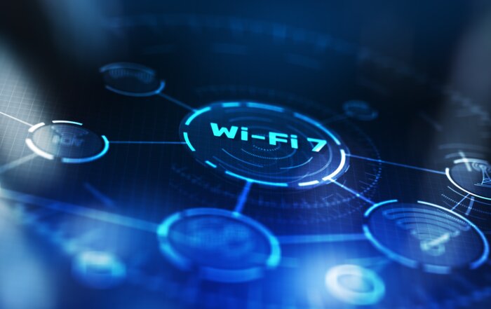 Digital photo with the words wifi-7 on a map