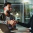 Tech Professionals shaking hands